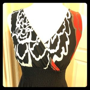 Black Floral Long Dress